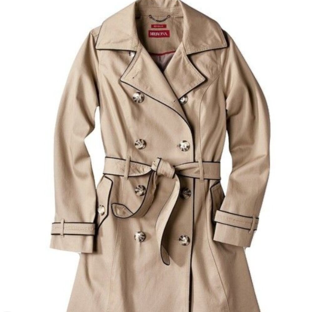 Merona Piped Trench Coat with Free Gift!!